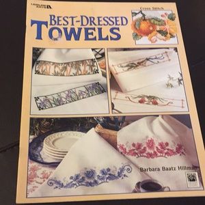 4 for $10 “Best Dressed Towels” Cross Stitch Book